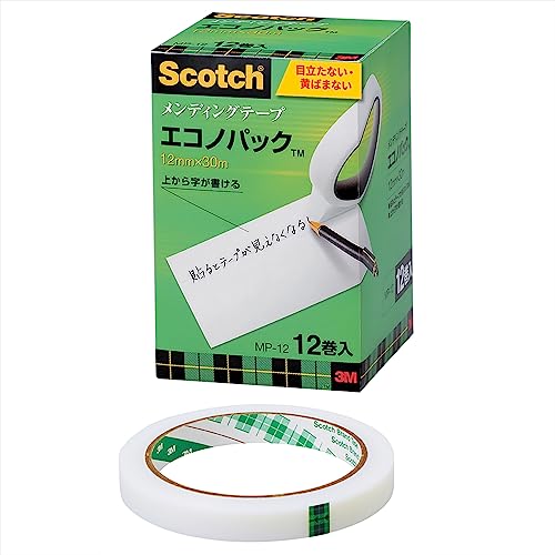 樂天商城 - 3M スコッチ テープ メンディングテープ 12mm×30m 大巻 12巻 MP-12