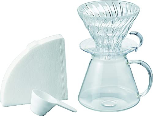 樂天商城 - HARIO(ハリオ) V60 ガラスブリューイングキット Glass Brewing Kit 実用容量600ml サーバー 1~4杯用 透明 日