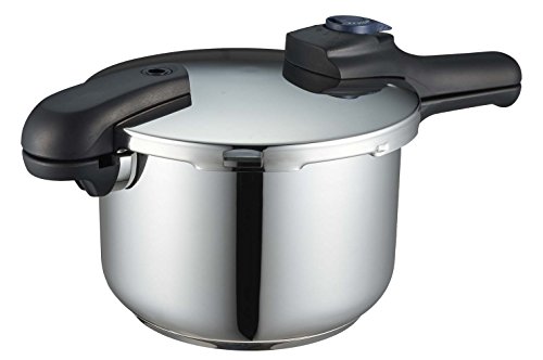 パール金属 圧力鍋 5.5L IH対応 3層底 切り替え式 レシピ付 クイックエコ H-5042 ステンレス鋼 フラストレーション・フリー・パッ