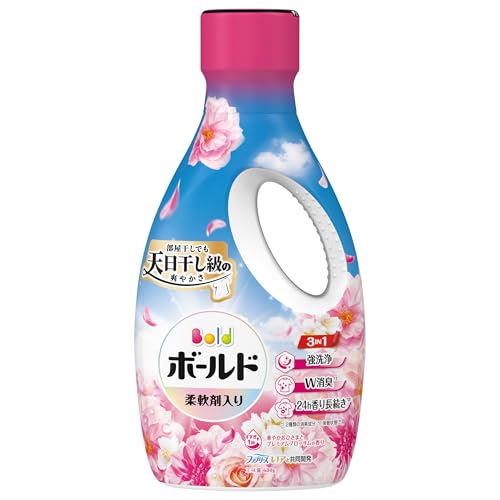 Bold ボールド 柔軟剤入り 洗濯洗剤 液体 華やかおひさまとプレミアムブロッサムの香り 本体 680g