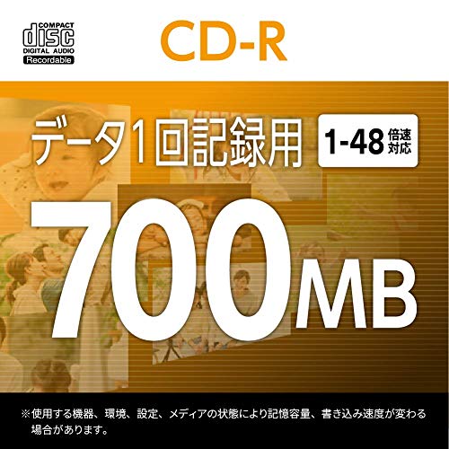 バッファロー データ用 CD-R 1回記録用 700MB 50枚 スピンドル 1-48倍速 ホワイトレーベル RO-CR07D-050PW/N