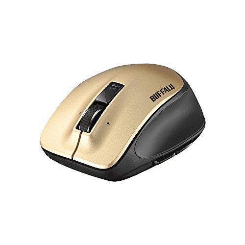 レーザー・ゴールド Mサイズ BSMLW505MGD・・Size:MサイズStyle:レーザーColor:ゴールド・【対応機種】USB Type-A端子をもつパソコン タブレット ゲーム機・■「心地よい」をカタチに・■「安定感」をカタチに（特許出願済）・■「快適」をカタチに（特許出願済）・■操作音が静かな場所でも気にならない静音設計■横スクロールに対応したチルトホイール搭載■快適操作を実現するカーソル速度切り替えスイッチ搭載■赤色光学式やレーザー式を超えた高感度「BlueLED」方式センサー搭載■最大10mの操作距離を実現する2.4GHzワイヤレス■幅広い人にお勧めのMサイズモデル説明 【仕様】 ■対応機種：USB Type-A端子をもつパソコン タブレット ゲーム機 ■インターフェース：USB Type-A(USB1.1) ■レシーバー外形寸法（幅×高さ×奥行）：約15x約5x約19mm ■レシーバー質量：約1g ■通信方式/使用周波数：2.4GHz帯/GFSK ■電波到達距離：非磁性体（木の机など）：約10m 磁性体（鉄製の机など）：約3m ※当社テスト値につき、保証値ではありません。 ■センサー方式：レーザー ■分解能/DPI切替：1000/1600DPI ■ボタン数：5 ■ホイール有無：あり ■チルト有無：あり ■静音ボタン：5ボタン静音 ■外形寸法（幅×高さ×奥行）：約76x約39x約107mm ■質量：約80g(電池含まず) ■電源：単3形アルカリ乾電池、単3形マンガン乾電池、単3形ニッケル水素充電池のいずれか1本 ■電源スイッチ：あり ■Low Battery表示：あり ■動作時間：想定使用可能時間：最大1 011日(約2年半) ※1日8時間パソコン操作の5％をマウスに割り当てた場合。自然放電考慮しない当社計算値のため保証値ではありません。（使用環境・状況によって異なります） ■取得規格：Telec VCCI ClassB ■パッケージ寸法（幅x高さx奥行）：約133x約220x約61mm ■パッケージ質量(本体含む)：約161g ■動作保証環境：温度5℃~40℃、湿度5％~85％(結露なきこと) ■保証期間：6か月間 ■付属品：取扱説明書／保証書、レシーバー、単3形乾電池1本(※) ※付属の電池は動作確認用のため、電池寿命が短い場合があります。