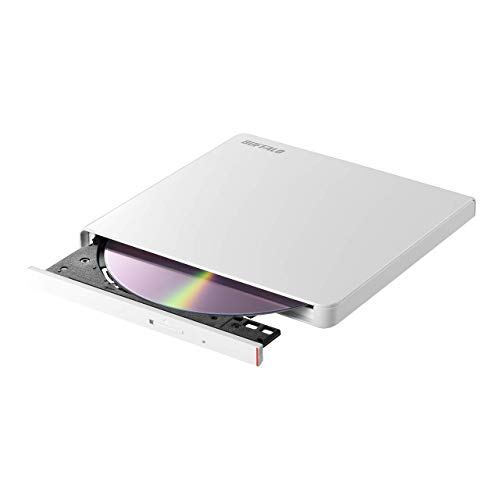 バッファロー BUFFALO ポータブルDVD/CDドライブ USB2.0規格(USB3.0ポート搭載のパソコンでも利用可能) 国内メーカー Wのサムネイル