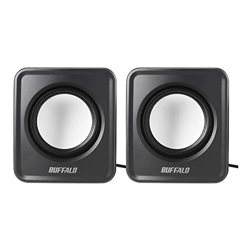 バッファロー BUFFALO PC用スピーカー USB電源コンパクトサイズ ブラック BSSP105UBK