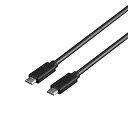 バッファロー BUFFALO USB4Gen3×2対応ケーブル Type-CtoC 0.8m ブラック BSUCC4P5A08BK/N(2)