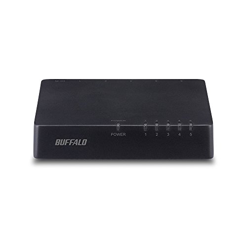 BUFFALO バッファロー 10/100Mbps対応 プラスチック筺体 AC電源 5ポート ブラック スイッチングハブ LSW4-TX-5EP