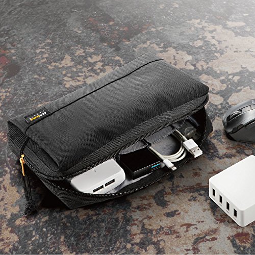 エレコム ガジェットポーチ ガジェット ポーチ 大容量 CORDURA1000 (撥水 高耐久) 6つの仕切りポケット付き ブラック BMA-C kichibei0318-10068844 kichibei サンプル画像2