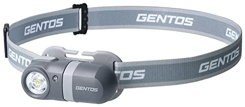 GENTOS(ジェントス) LED ヘッドライト 【明るさ120ルーメン/実用点灯4時間/防滴】 ...