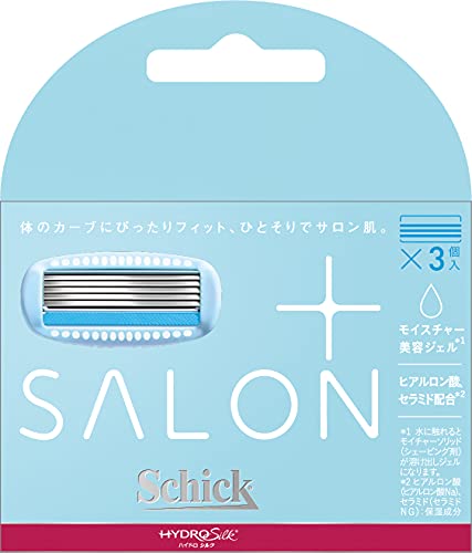 Schick(シック) ハイドロシルク サロンプラス 替刃(3コ入) スキンガード付 女性用 カミソリ ホワイト 1 個