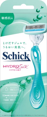 Schick(シック) ハイドロシルク 敏感肌用 ホルダー(刃付き+替刃1コ) 女性 カミソリ Schick(シック) ハイドロシルク 敏感肌用 ホルダー(刃付き+替刃1コ) 女性 カミソリ