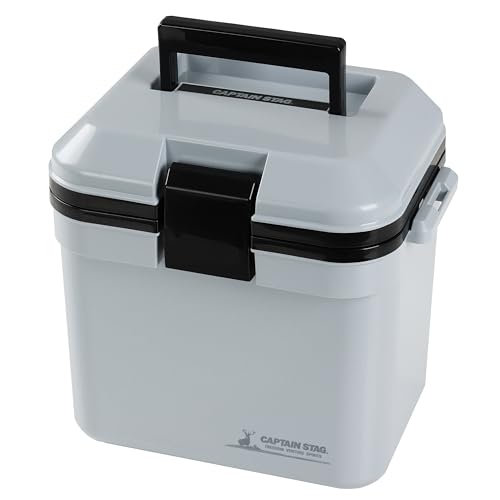 キャプテンスタッグ(CAPTAIN STAG) クーラーボックス 容量7L ショルダーベルト付 ブルーグレー 日本製 U