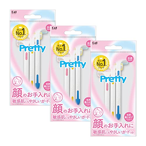 貝印 プリティー フェイスT 3本入×3個 貝印 プリティー フェイスT 3本入×3個
