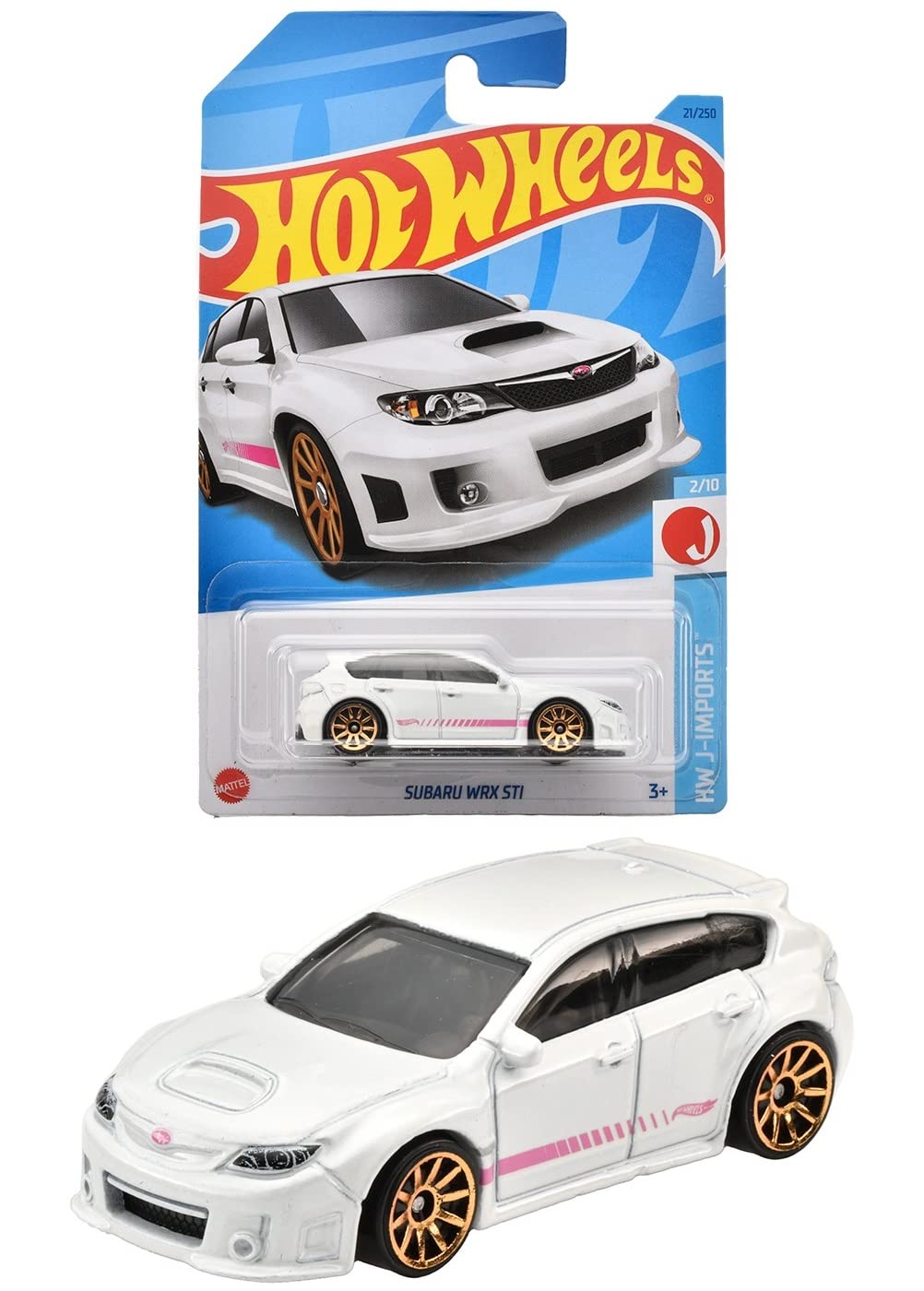 ホットウィール(Hot Wheels) ベーシックカー スバル WRX STI 【3才~】 HNK06 ホワイト