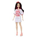 バービー(Barbie) バービー65? ファッショニスタ? Tシャツワンピース? きせかえ人形・ハウス 3歳から ホワイト HRH12