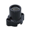 エルパ (ELPA) 丸型レセップ 電球 ソケット DIY 300V 3A E17 ブラック SB-1713H(BK)(2)