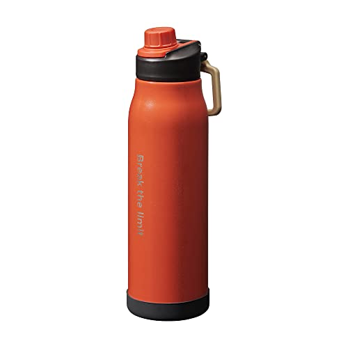 【スポーツ飲料対応】 ドウシシャ ダイレクト スポーツボトル 1000ml 保冷専用 真空断熱 直飲み 底面シリコーンクッション付き ステンレス