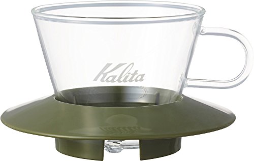 カリタ カリタ(Kalita) コーヒー ドリッパー ウェーブシリーズ ガラス製 1~2人用 アーミーグリーン WDG-155 #05064