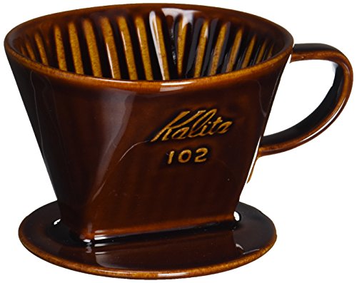 カリタ カリタ Kalita コーヒー ドリッパー 陶器製 ブラウン 2~4人用 102 日本製 102-ロトブラウン ドリップ 器具 喫茶店 カフェ