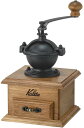 カリタ Kalita コーヒーミル 手挽き 新型クラシックミル ブラウン #42005 挽き目調整可能 手動 フタ付きコーヒーグラインダー アウ