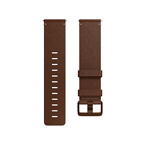 Fitbit フィットビット Versaシリーズ 専用 レザーベルト Cognac コニャック Lサイズ【日本正規品】FB166LBDBL