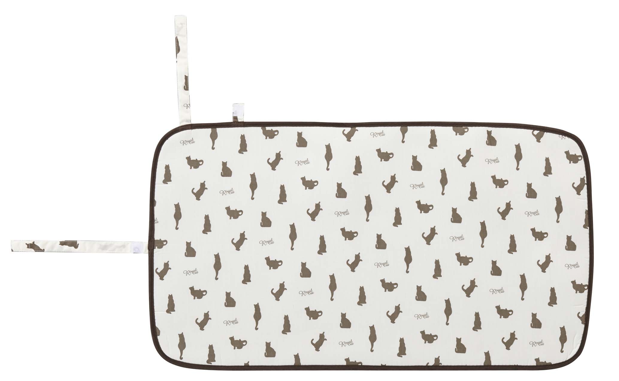 山崎実業 くるくるアイロンマット ネコ ホワイト 2689