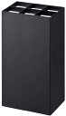 山崎実業(Yamazaki) かさたて 6本用 ブラック 約W16.5×D11×H30cm スマート smart 傘立て 角型 折り畳み傘も収納