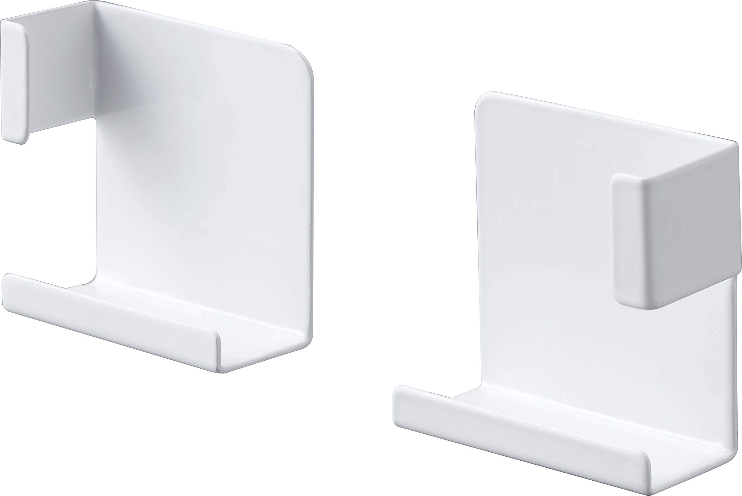 山崎実業(Yamazaki) マグネットバスルームタブレットホルダー ミスト ホワイト 約W5.2XD2.5XH5cm ミスト 挟んで固定 様々のサムネイル