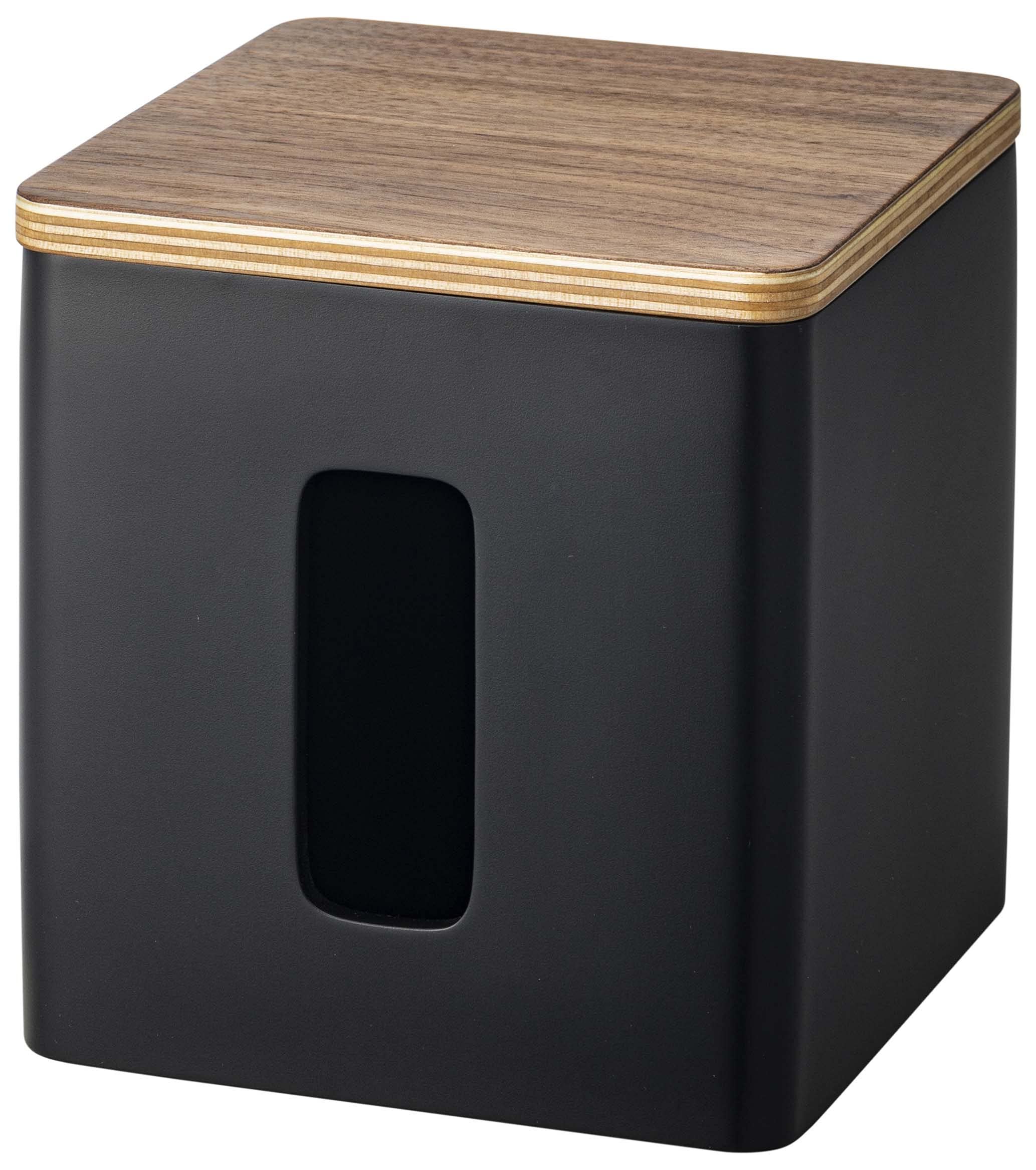 シンプル・ブラウン 約W14.5XD14.5XH15cm 5469-P・・Color:ブラウンPatternName:ティッシュ&トイレットペーパーケース・■サイズ：約14.5×14.5×15cm、■材質：本体/ポリストーン 蓋/天然木積層...