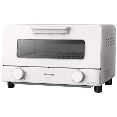パナソニック トースター オーブントースター 4枚焼き対応 30分タイマー搭載 ホワイト NT-T501-W