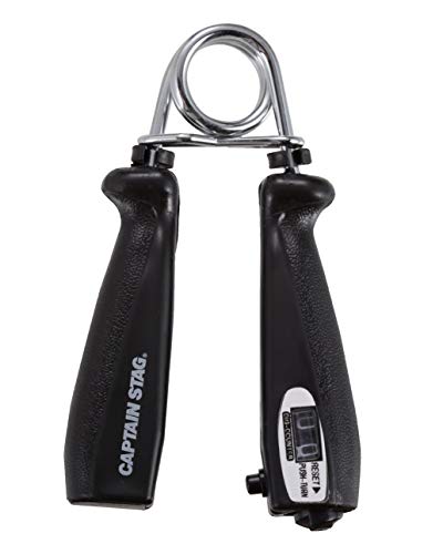 キャプテンスタッグ(CAPTAIN STAG) 筋トレ 握力強化 握力トレーニング ハンドグリップ カウンター付き 15kg ブラック/レッド キャプテンスタッグ(CAPTAIN STAG) 筋トレ 握力強化 握力トレーニング ハンドグリップ カウンター付き 15kg ブラック/レッド