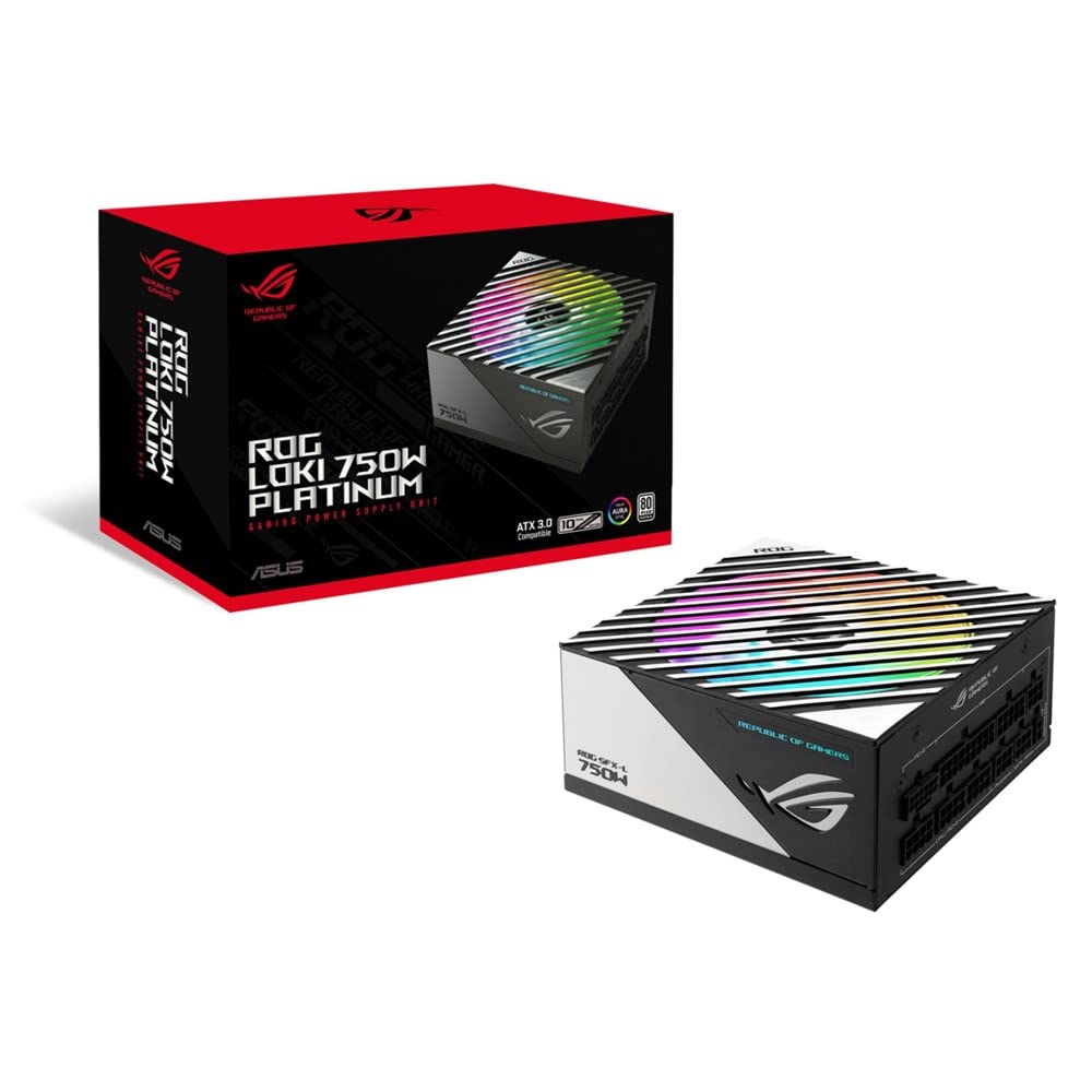ASUS PSU 電源ユニット 750W PCIe Gen 5.0 対応 80 PLUS プラチナ認定 ARGB & Aura Sync 対応