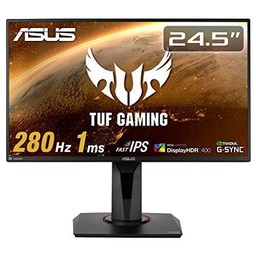 ASUS ゲーミングモニター TUF Gaming VG259QM 24.5インチ/280Hz/フルHD/IPS/1ms/HDR/HDMI×2D ASUS ゲーミングモニター TUF Gaming VG259QM 24.5インチ/280Hz/フルHD/IPS/1ms/HDR/HDMI×2D