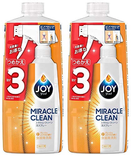 【まとめ買い】 ジョイ オールインワン 泡スプレー 食器用洗剤 フレッシュシトラスの香り 詰め替え 3回分 690mL × 2個 【まとめ買い】 ジョイ オールインワン 泡スプレー 食器用洗剤 フレッシュシトラスの香り 詰め替え 3回分 690mL × 2個