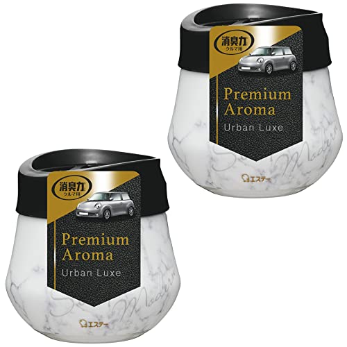 消臭力 クルマ プレミアムアロマ [まとめ買い] 車用 置き型 アーバンリュクス 90g×2個 クルマの消臭力 車 ゲルタイプ 消臭剤 消臭 芳
