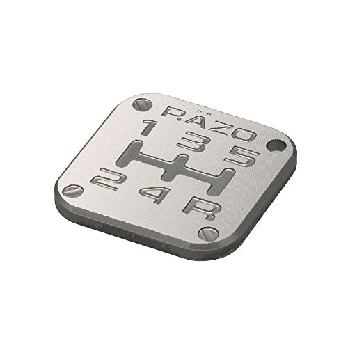 カーメイト(CARMATE) 車用 シフトノブアクセサリ RAZO パターンバッジ MT5 アルミムク ガンメタリック 5速MT車 RB2
