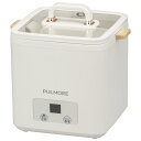 オーム電機PULMORE エッグクッカー ゆで卵メーカー ゆで卵器 ゆでる 蒸す 一人暮らし 単身赴任 電気調理器 おしゃれ COK-UT30W