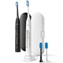 フィリップス 電動歯ブラシ ソニッケアー エキスパートクリーン (携帯用充電式/トラベルケース付き 2本パック) HX9692/21 ブラック/