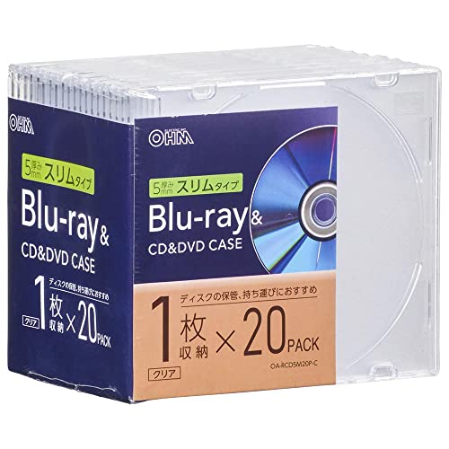スリムタイプ・クリア 20個入 OA-RCD5M20P-C・・Color:クリアSize:20個入Style:スリムタイプ・【 特 長 】　◆ディスクの保管、持ち運びにおすすめ　◆厚さ5mmのスリムタイプ・◆1枚収納×20個パック　◆本体カラーはクリア・【 仕 様 】　◆本体サイズ：（約）幅142×高さ125×奥行5mm　◆材質：PS　◆入数：20個説明 【 特 長 】 ● ディスクの保管、持ち運びにおすすめ ● 厚さ5mmのスリムタイプ ● 1枚収納×20個パック ● 本体カラーはクリア 【 仕 様 】 ■ 本体サイズ：（約）幅142×高さ125×奥行5mm ■ 材質：PS ■ 入数：20個