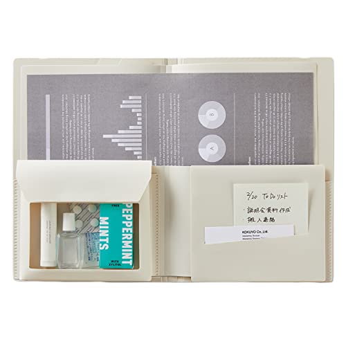 コクヨ(KOKUYO) ドキュメントファイル BIZRACK A42つ折り オフホワイト フ-BRFLD950W