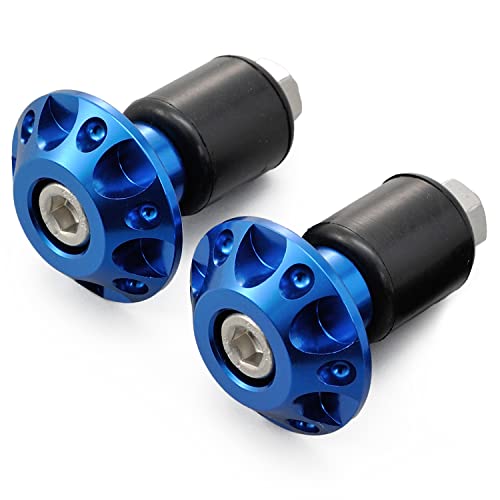 樂天商城 - デイトナ(Daytona) アルミビレット バイク用 バーエンド 汎用 内径φ14-19 ファインカットタイプ ブルー 72021