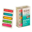 ポストイット フィルム 付箋 44×12mm 20枚×5色×10個 6841NE