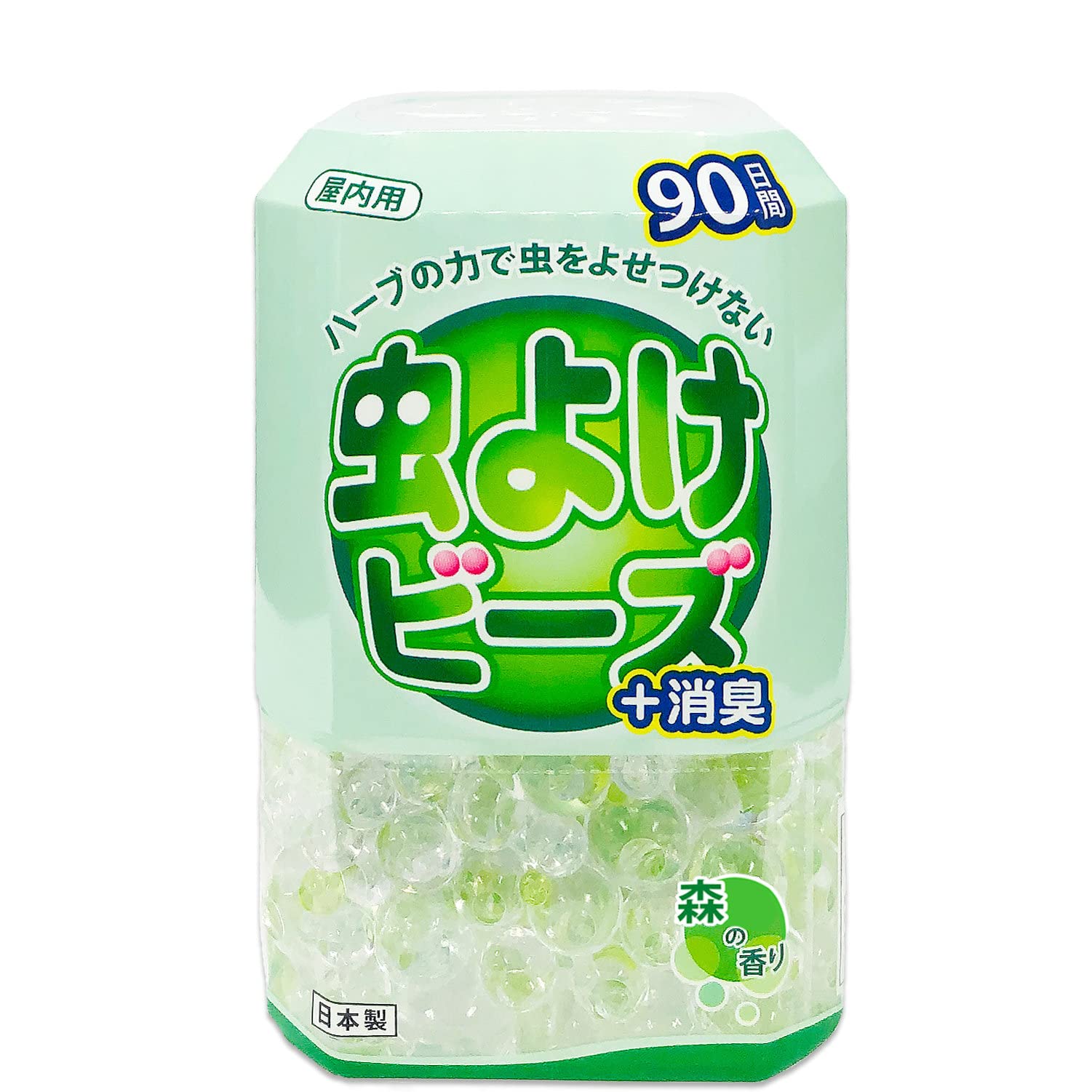 ハーブの虫よけビーズ + 消臭 森の香り ユーカリオイル使用 室内用 虫除け (90日用)
