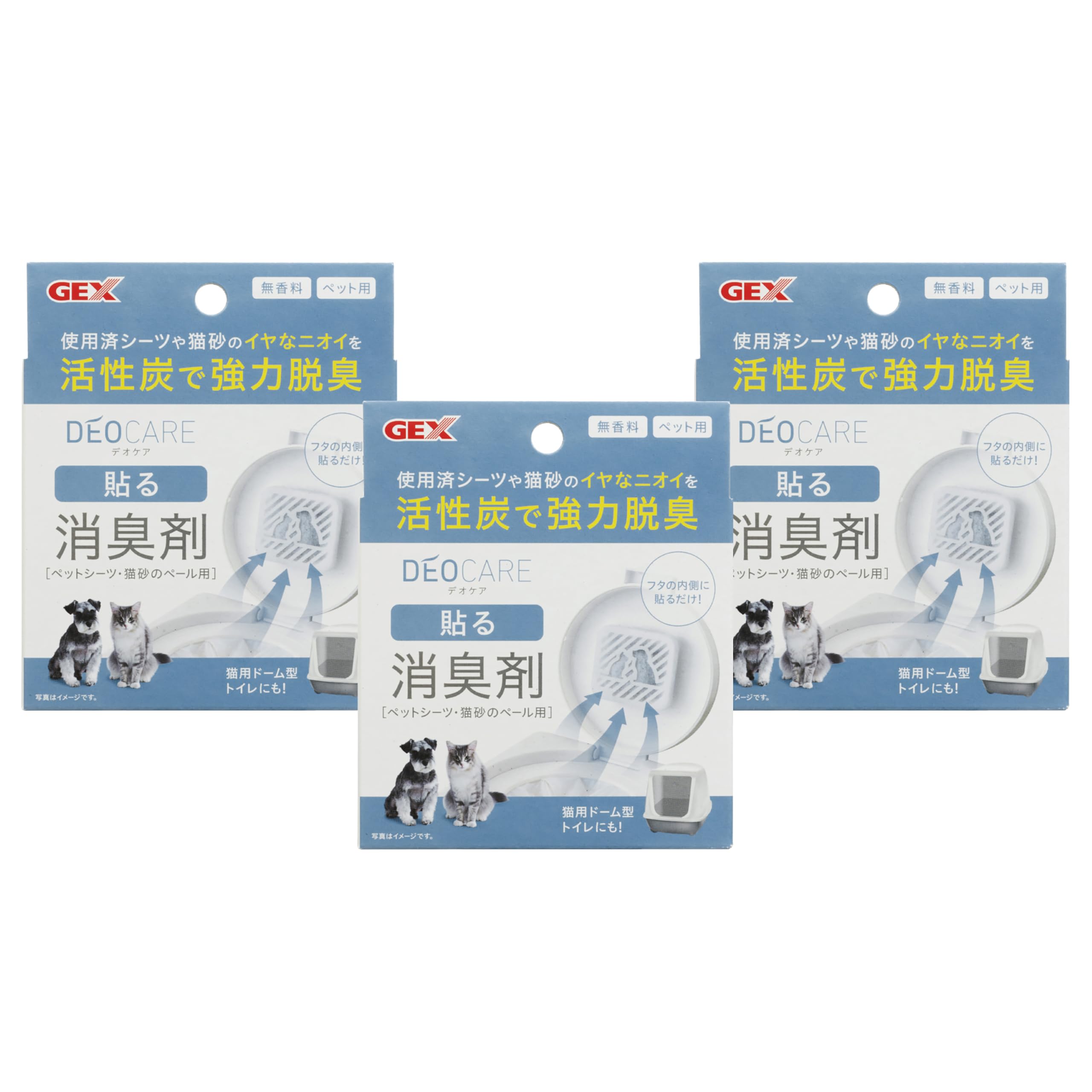 GEXジェックス デオケア デオケア 貼る消臭剤×3個セット