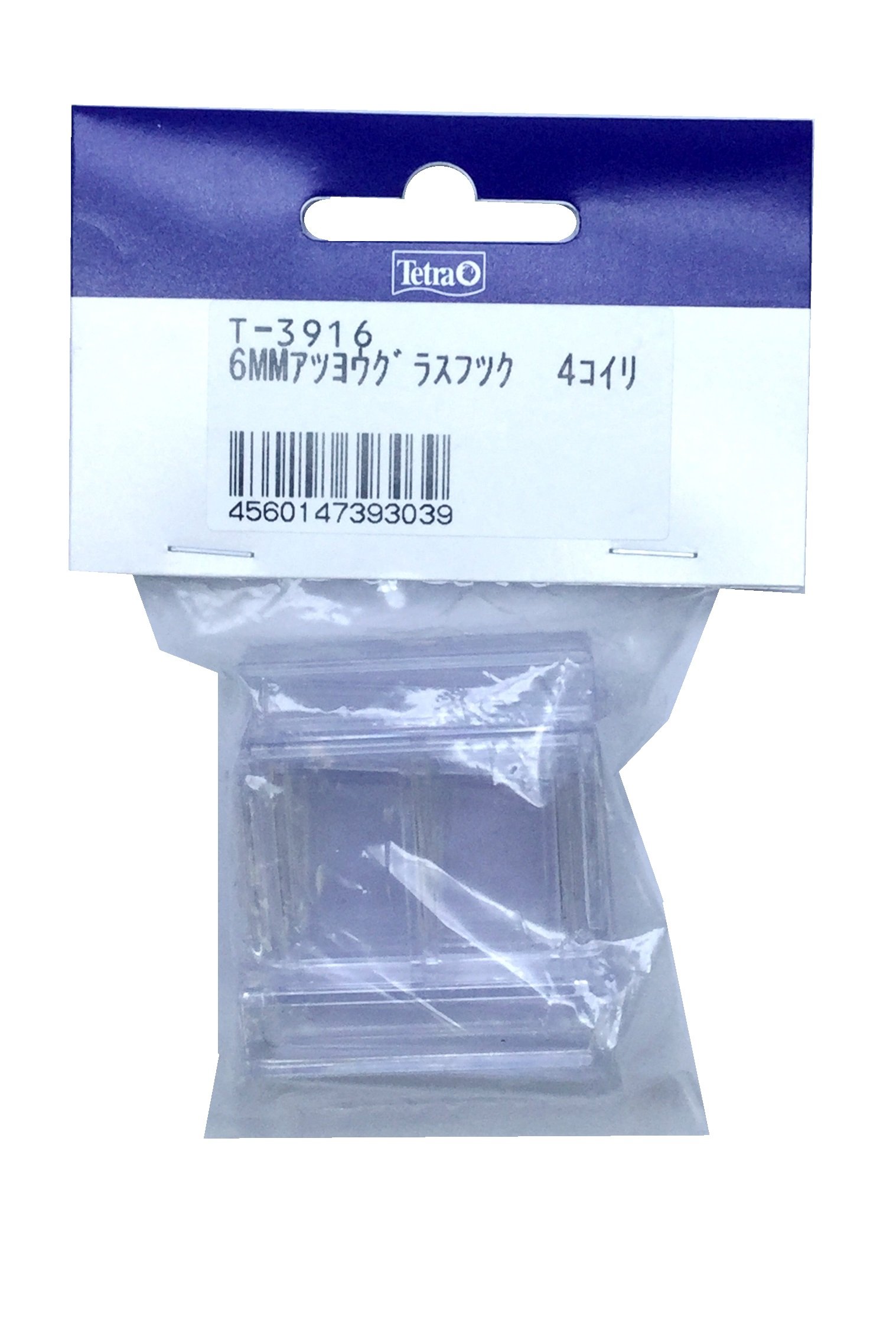 テトラ (Tetra) 6mm厚ガラス用フック マルチカラー