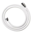 SANEI(サンエイ) シャワーホース マットホワイト ほとんどのメーカー対応 水栓側アダプター付 1.6m G1/2 PS30-86TXA-M