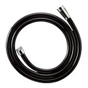 SANEI(サンエイ) シャワーホース ブラック ほとんどのメーカー対応 水栓側アダプター付 1.6m G1/2 PS30-86TXA-D日本製