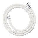 SANEI(サンエイ) シャワーホース マットホワイト ほとんどのメーカー対応 水栓側・シャワー側アダプター付 1.8m G1/2 PS30-8