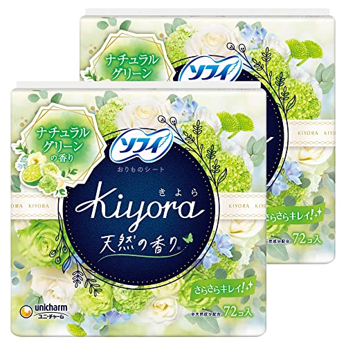 樂天商城 - 【まとめ買い】ソフィ Kiyora グリーンフレッシュ 72コ入×2個パック(unicharm Sofy)
