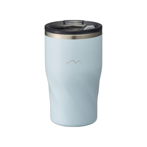 ドウシシャ のみごろ タンブラー 360ml 真空断熱 保温 保冷 ふた付き ステンレス製 パウダーブルー SINCERE