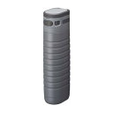 sutto(スット) 水筒 ワンタッチ ボトル 380ml 薄型 真空二重構造 保温 保冷 ロック機能付 ステンレスボトル グレー ドウシシャ(3)